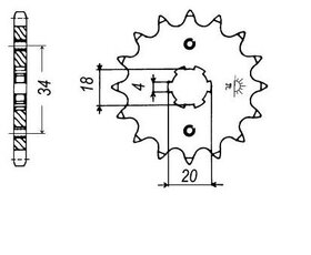 Záberové koliesko 428 20mm