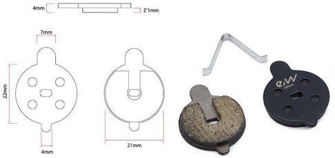 Brzdové obloženie NIU kolobežky
