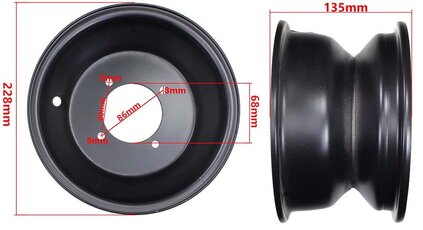 Disk predný 8" 4x87 pre ATV125