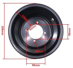 Disk zadný 8" ATV125 4x88mm