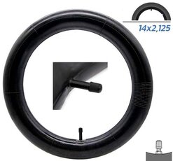 Duša 14x2,125 rovný ventil