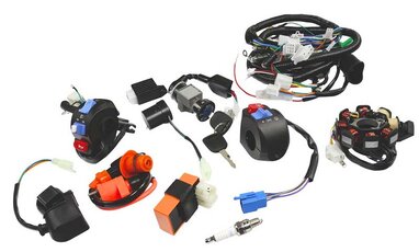 Elektroinštalácia s komponentmi pre skúter GY6 50cc 139qmi