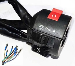 Prepínač svetiel skútre Adams DELEM17 pravý