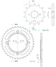 Rozeta a koliesko pre Dinli Maisai DL270 DL300 530