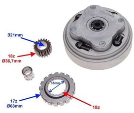 Spojka manuálna pre motory 110/125ccm