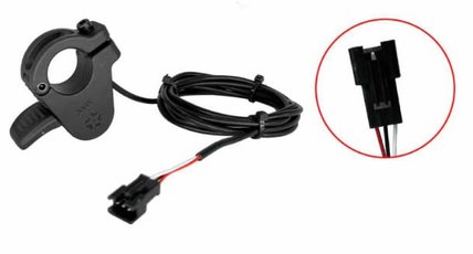 Plynová páčka na palec pre elektrokolobežky univerzálna veľký konektor