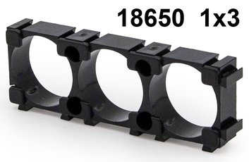 Držiak akumulátora 18650 3článkový 10ks