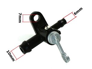 Ventil paliva 6mm na 10mm