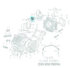 Gumové tesnenie O-krúžok 29x2,4mm -na medzikus karburátora