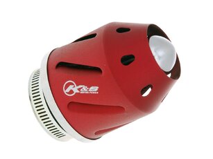 Vzduchový filter K&S konektor 28/42mm (s adaptérom) - červený