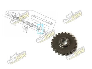 Koliesko štartovacie pre motory YX125-160cc 22zubové