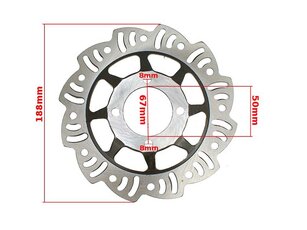 Zadný brzdový kotúč 190mm pre Pitbike 125ccm