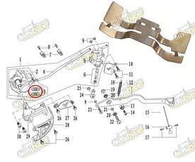 Držiak brzdových platničiek pre PisterPro LXR12-14
