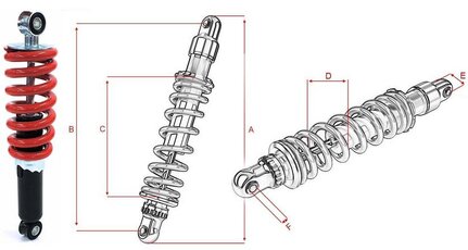 Tlmič 264mm pitbike zadný