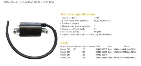 Indukčná cievka TCI pre tranzistorové zapalovanie 33410-053F0