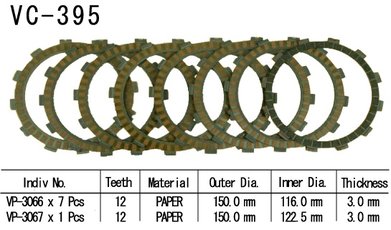 VC-395 Lamely spojkové DR-Z400 KFX400 LT-Z400