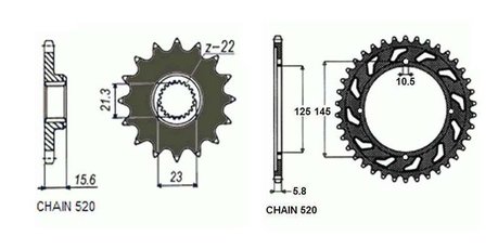 Reťazová sada pre Yamaha XT600 135384537215