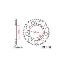 Rozeta 60z 420 pre Yamaha DT 50 '03-'06, Malaguti XTM, MRX, SMX