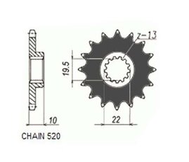 Záberové koliesko Kawasaki KLX400 SuzukiDR400 jtf432