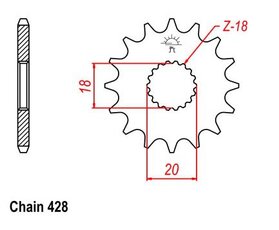 Záberové koliesko Keeway RKV125 13zubové