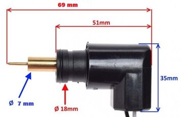 Elektrický sytič komplet pre Yamaha 18mm telo 7mm valček Walbro