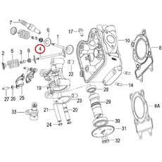 Ventil výfukový pre Keeway Outlook, Logik, Silverblade 125