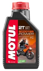Olej pre skútre Motul Scooter Power 100%syntetic 2T 1L API TC JASO FD