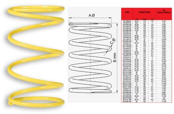 Kontrasná pružina pre Aprilia, Gilera, Piaggio Leader Motor MHR