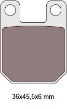 Brzdové obloženie - organické - Derbi, Gilera, Italjet, Peugeot