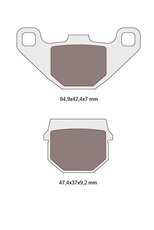 Brzdové obloženie organické pre CPI, Hyosung, Keeway, Peugeot