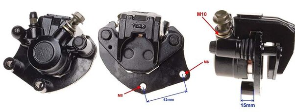 Brzdový strmeň Hurricane predný