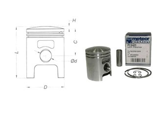 Piest 41mm Suzuki Katana s motorom Morini Meteor