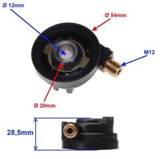 Náhon tachometra 12mm oska Quantum