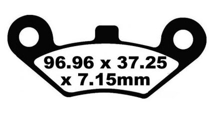 Brzdové obloženie CF MOTO Gladiator, Goes, LINHAI, predné