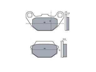 Brzdové obloženie RMS pre Kymco 50/125/150ccm