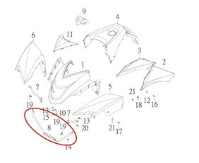 Držiak blatníka pre SMC CGE-300