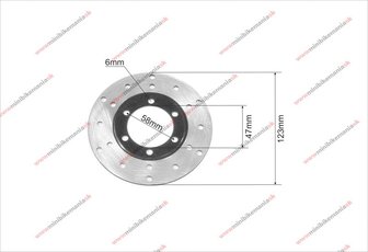 Kotúč brzdový predný ATV a Bashan