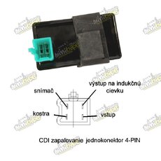 CDI zapalovanie jednokonektor 4-pin Jawa Robby Betka