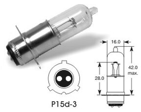 Žiarovka 12V 25/25W P15d-25-3 NARVA