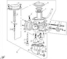 Ihlový palivový ventil 0180-100200 CFMOTO