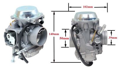 Karburátor PD34J aj pre štvorkolky Polaris 300/330/400/500