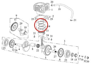 Piestne krúžky 75mm SMC Jumbo 300
