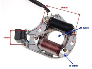 Stator cievka zapalovacia ATV110-125 2cievky magneto