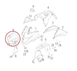 Blatník predný pravý pre SMC CJW-300