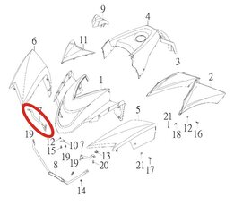 Držiak predného blatníka pre SMC-GCE 300 51554-CGW-00