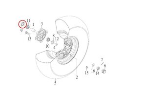 Gufero predného náboja pre SMC Jumbo 93110-26427