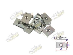 Matica plechová pod plast pre skrutku M5 1ks