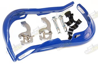 Blastre ochrana riadidiel hliníková výstuha 22/28mm modré