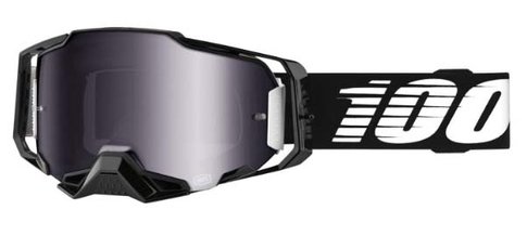 Okuliare 100% Armega Black Silver Flash Mirror