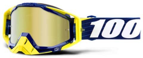 Okuliare 100% Racecraft Bibal Navy Mirror lens